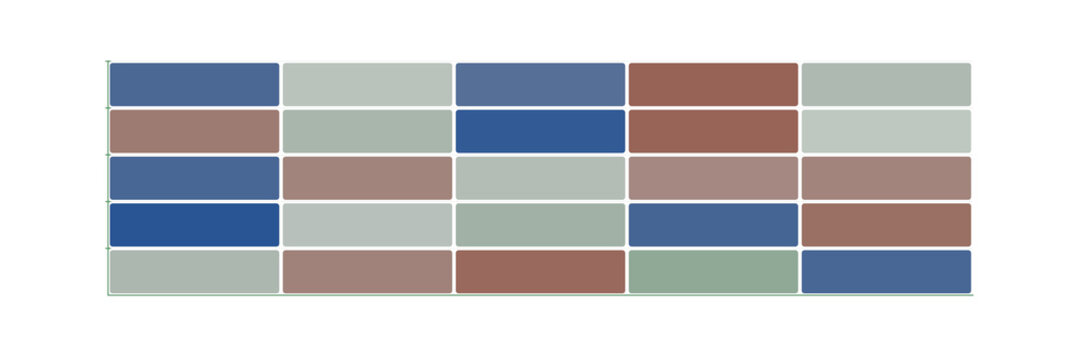 Discounted cash flow DCF sensitivity table heat map chart. Isolated transparent PNG DCF analytics element.