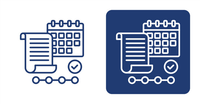 Program Planning icon, with contrast background.
