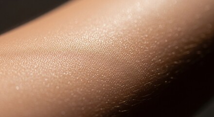 Fototapeta premium A close-up of a person's arm with a shimmery substance on it
