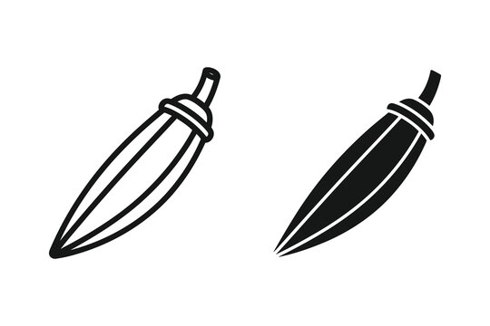 Hand-drawn dagger illustration