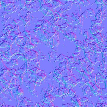 Fine Swirling Fluid Line Normal Map