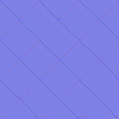 Naklejka premium Diamond Quilted Fabric Normal Map Texture