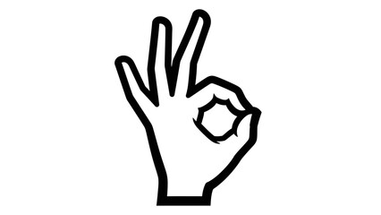 Fototapeta premium Okay Hand Gesture: Perfect Sign, Approval, Success, Agreement, Positive Symbol