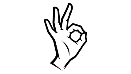 Fototapeta premium Hand Gesturing OK Sign, Perfect Symbol, Agreement, Success, Approval, Positive Gesture