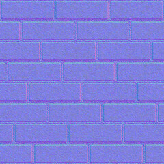 Obraz premium Rough Brick Wall Masonry Normal Map