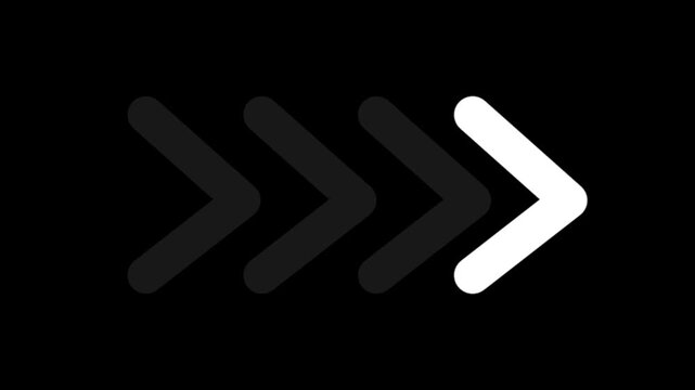 Right Pointing Arrows Loading Animation
