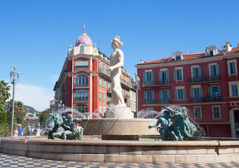 Obraz premium Stolica Lazurowego Wybrzeża, Nicea, Francja, The capital of the French Riviera, Nice, France