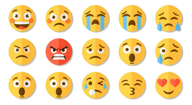 Collection of Emojis Faces.