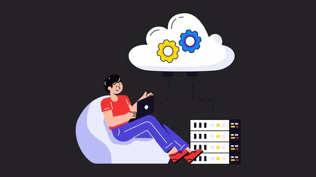 Server Management Animation Alpha Channel