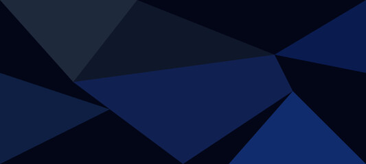 Fototapeta premium Geometric, Dark Blue, Abstract Background, Vector Pattern, Modern Mosaic