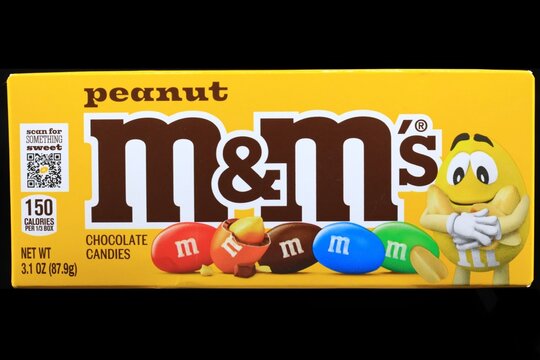 Package of Peanut M&M's candy