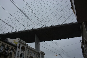 Fototapeta premium ロシア ウラジオストクの黄金橋（金角湾大橋）