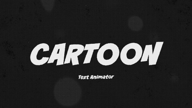 Abstract Cartoon Text Animator | Unique Title Animation Maker on a Single Graphics Clip
