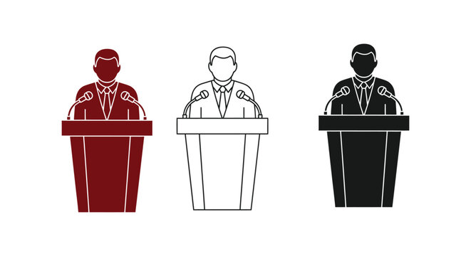 Podium Icon For Ppt