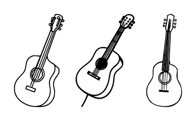 Fototapeta premium Music icon set with geometric shapes and simple line art design featuring musical notes, clef, sound with rhythm and melody