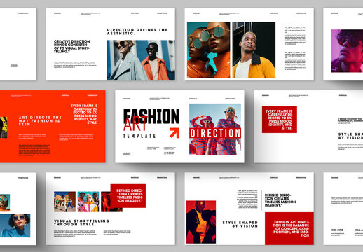 Fashion Art Direction Presentation Template With Bold Typography