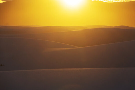 White sand dunes