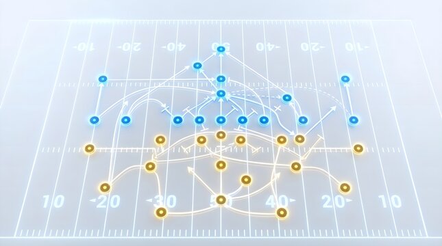 Football Play Strategy Diagram Tactical Game Plan.