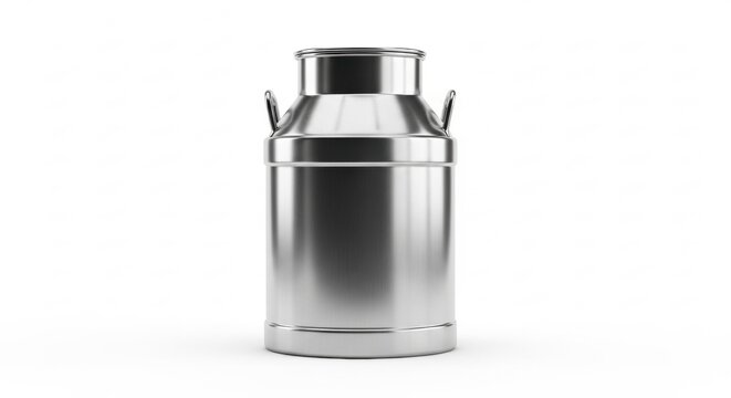 Metal Dairy Milk Can Close-Up
