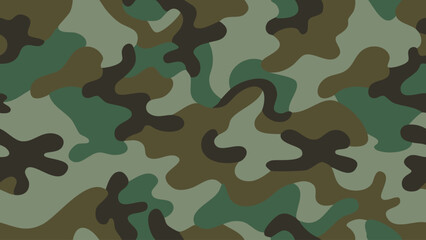 Fototapeta premium A seamless camouflage pattern with organic shapes and muted colors