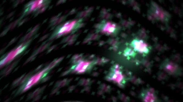Abstract Blurry Lights and Dark Waves Background.