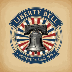 Liberty Bell Icon American Symbol. © Mr.dexterouz