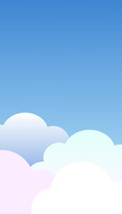 Fototapeta premium Simple Geometric Landscape Illustration in Flat Art Style