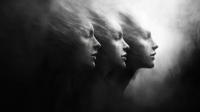 bipolar disorder people emotion mental woman abstract