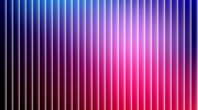 Abstract digital pattern with vertical lines and vibrant color gradient of blue and pink