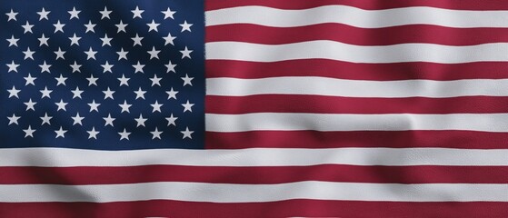 Fototapeta premium Patriotic Symbolic American Flag Graphic. 
