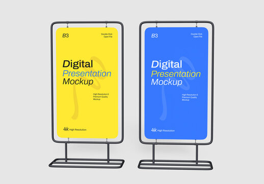 Stand Sing Mockup