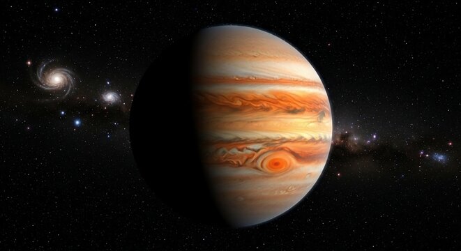 Jupiter planet space illustration