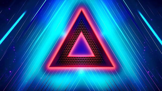 Digital futuristic triangle geometry abstract background
