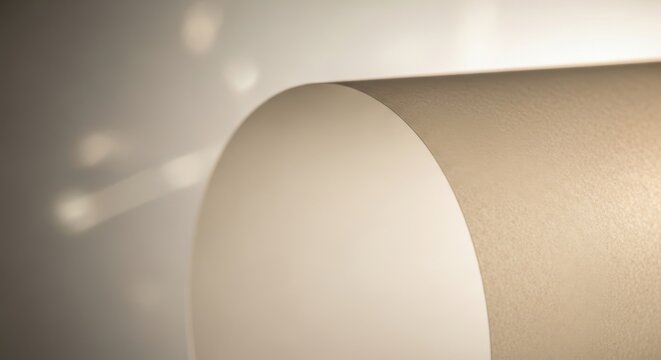 Smooth, translucent vellum paper with a softly curled edge, showcasing delicate texture and light play