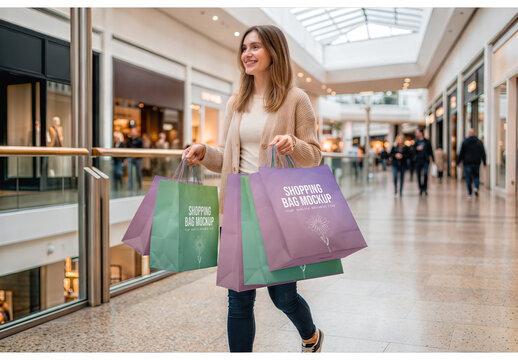 Shopping Bags Mockup