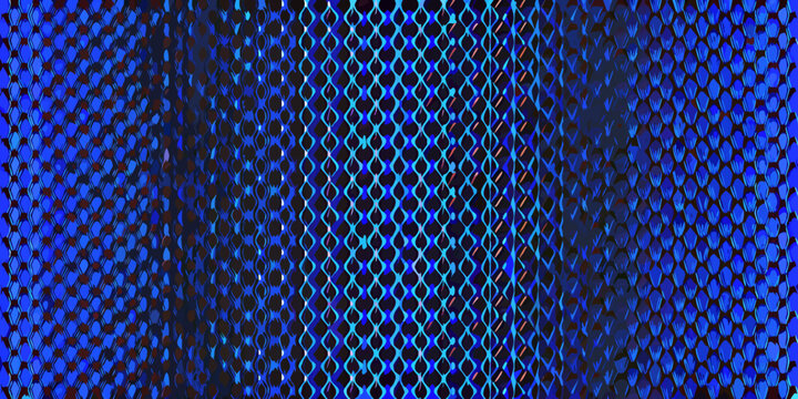 Abstract blue background featuring a repeating hexagonal grid pattern
