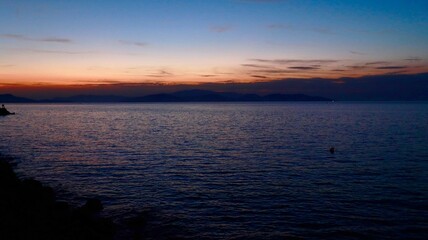 Obraz premium sunset over the sea