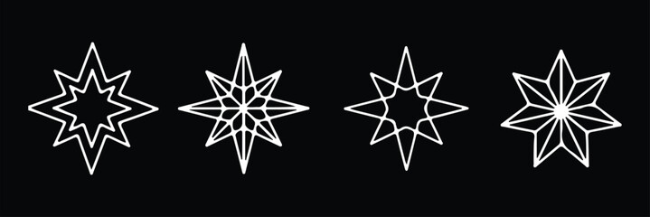 Generative AI logo icon magic sparkle stars symbol , Artificial intelligence sign. Vector ai generated icon blue logo © Hike studio 8