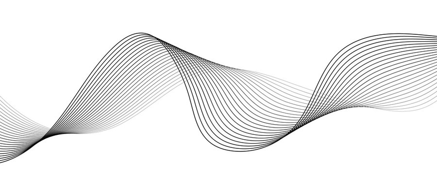 Abstract Wavy Lines Background