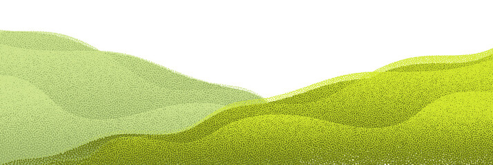 Naklejka na ściany i meble Green agricultural field pattern, abstract farm landscape, vineyard and plantation background.