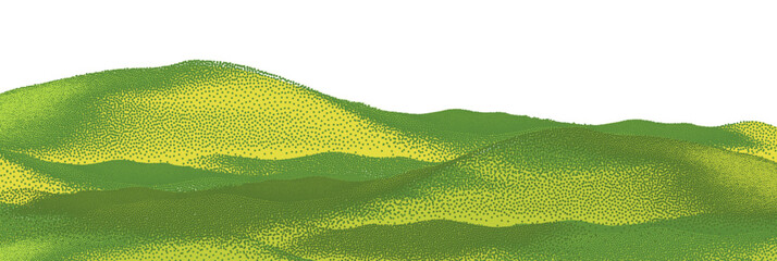 Naklejka premium Green agricultural field pattern, abstract farm landscape, vineyard and plantation background.