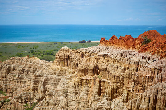 Coastal Formations At Miradouro Da Lua, Angola