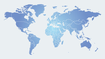 Naklejka premium World map Art design printable 