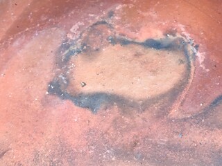 Fototapeta premium Close-up industrial oxidation rust rusted metal texture Gritty weathered background