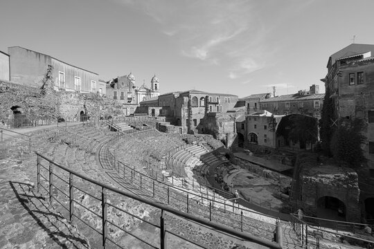 Roman Greek Theater, Catania, Sicily, Italy
