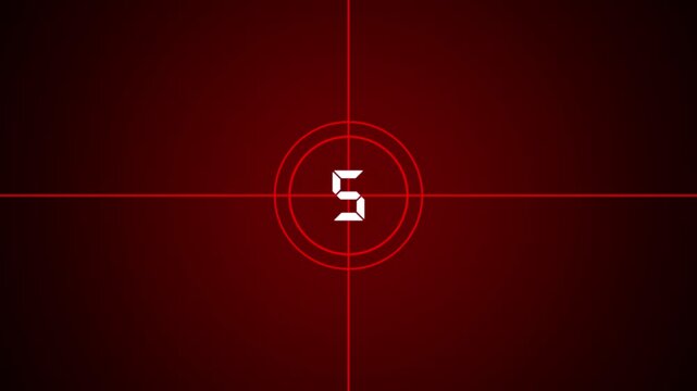 Digital countdown clock timer in 10 to 0 second. White text number on isolated black background.10 second timer countdown animation, countdown timer animation on black background, 4k video