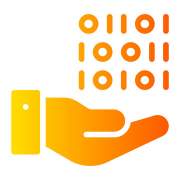 binary code gradient icon