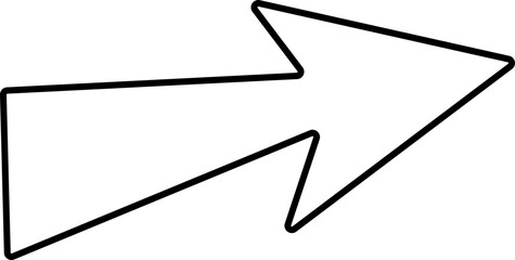 Arrow doodle drawing scribble element © Sergio