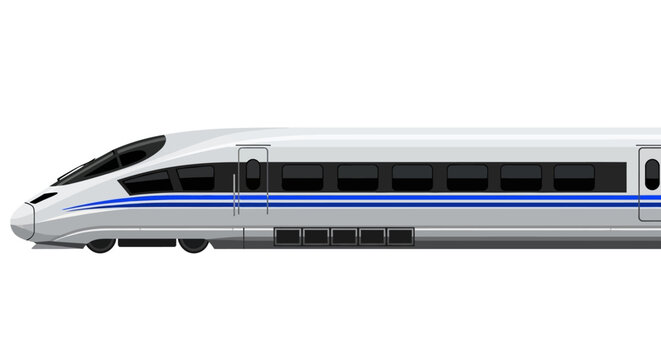 High Speed Train Transportation Vehicle.