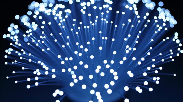 Dynamic Display of Fiber Optic Light Patterns.